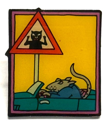 Mouse convertible comic pin - mouse,