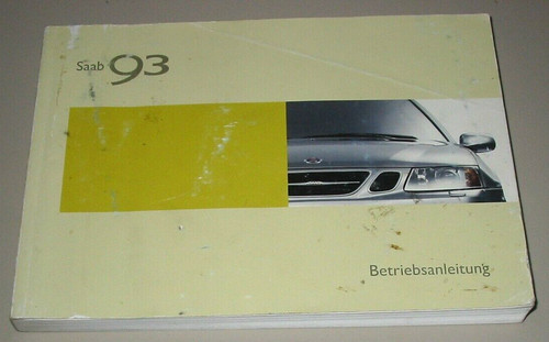 Betriebsanleitung saab - saab, 9-3
