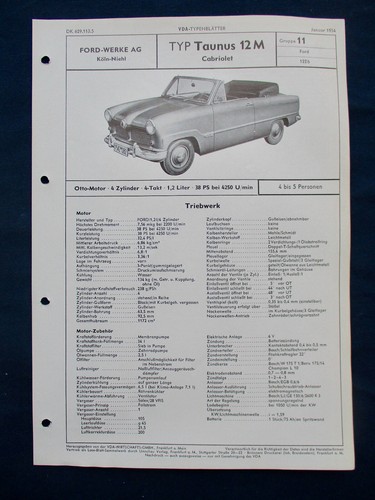 Ford globe taunus - 1x,