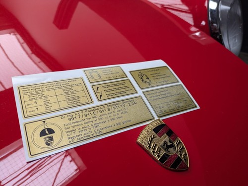 Sticker set engine compartment
